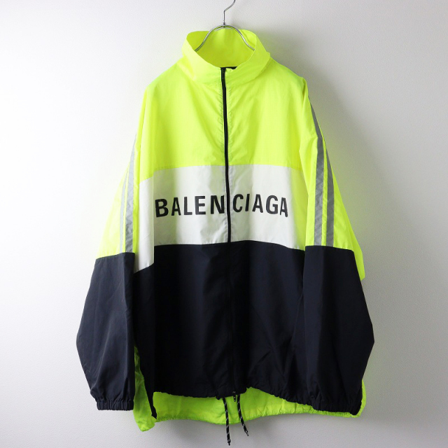 美品 メンズ バレンシアガ BALENCIAGA 508903 TXD12 LOGO PRINTED JACK 