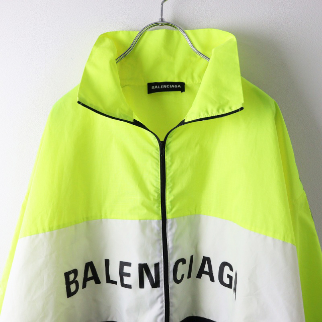美品 メンズ バレンシアガ BALENCIAGA 508903 TXD12 LOGO PRINTED JACK 