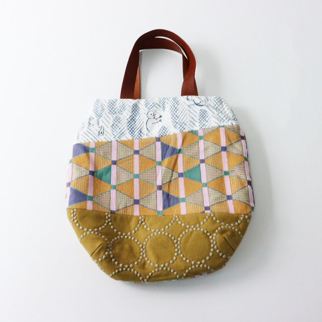 ミナペルホネン エッグバッグ ガーデンパッチワーク 虐げ 