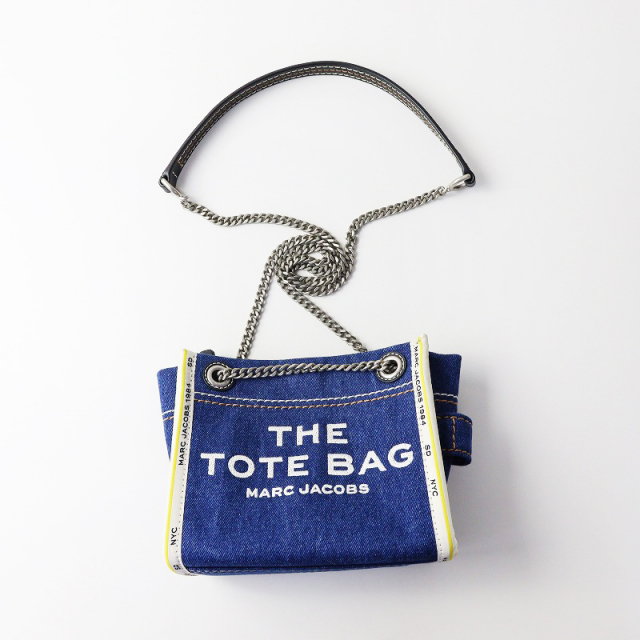 極美品 マークジェイコブス MARC JACOBS THE DENIM CHAIN SMALL