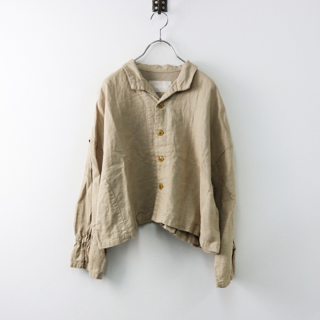2021AW ネストローブ nest Robe リネン 起毛ショートジャケット F 