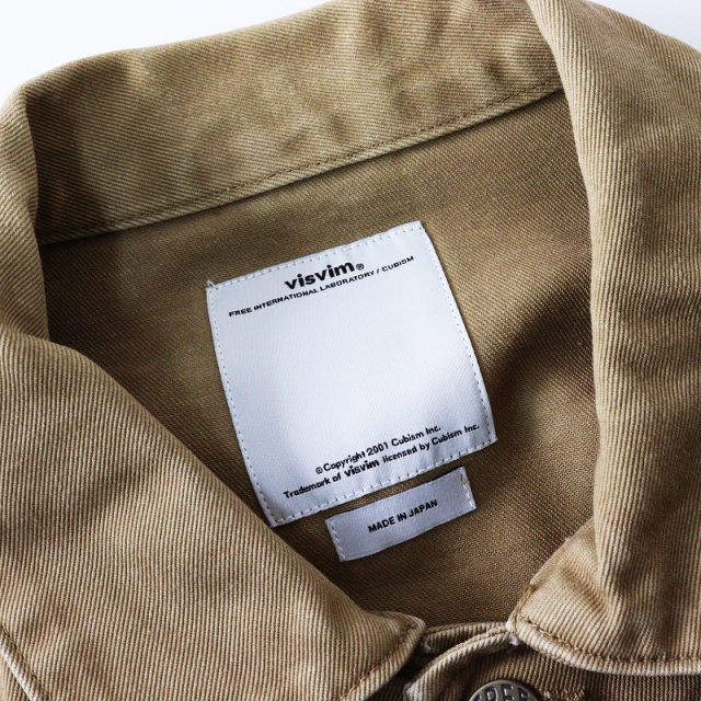 ヴィズヴィム visvim BUCKY COVERALL (DMGD CHINO) 2/ベージュ 