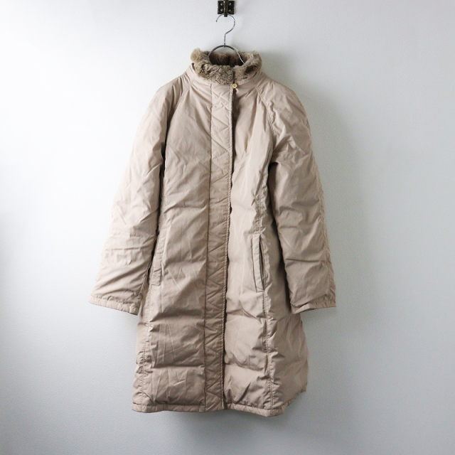 白タグ✨マックスマーラ ロングダウンコート ファー付き 38 M 最高級 ピンク 白タグ MaxMara マックスマーラ ロングダウンコート ファー付き 38 M