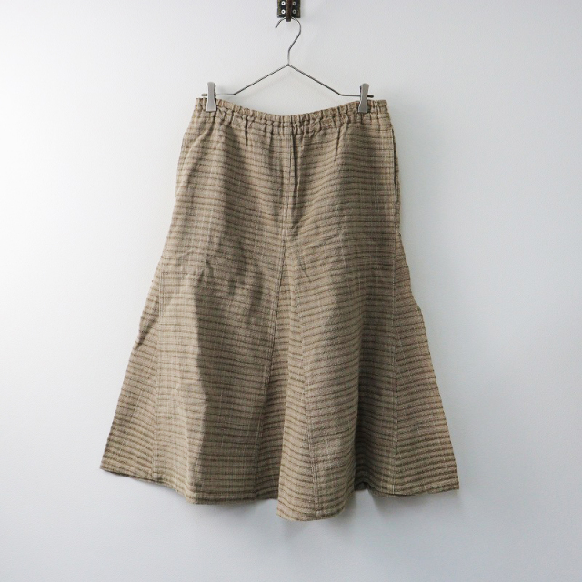 うさとの服　usaato 6枚はぎフレアスカート　天然素材　手織り　草木染 うさとの服 usaato 6枚はぎフレアスカート 天然素材 手織り 草木染
