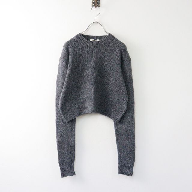 定価3.3万 2024AW オーラリー AURALEE WOOL CASHMERE SILK KNIT SHORT 