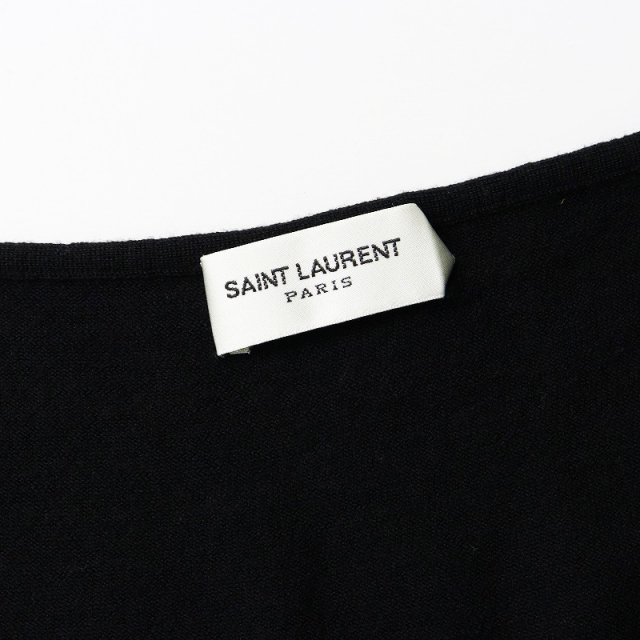 イタリア製 サンローラン パリ SAINT LAURENT PARIS ウール 胸元