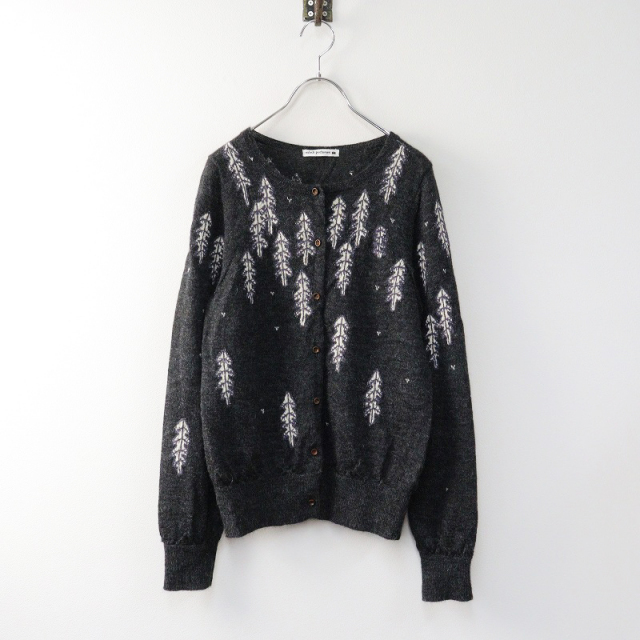 美品 ミナペルホネン mina perhonen snow candle アルパカ100% クルー 