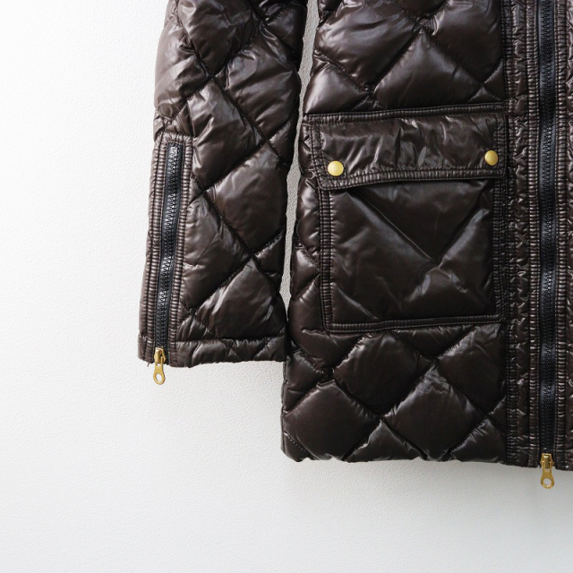 【美品】DUVETICA ダークブラウン ロングダウンジャケット 38 美品】DUVETICA ダークブラウン ロングダウンジャケット 38