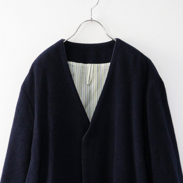 Edwina Hoerl エドウィナホール ノーカラーブルゾン 16aw 美品 定価7万 エドウィナホール Edwina Hoerl NO COLLAR LONG