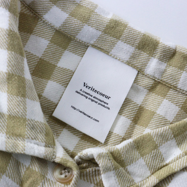 美品 ヴェリテクール Veritecoeur VC-1001 ギンガムチェックロング  