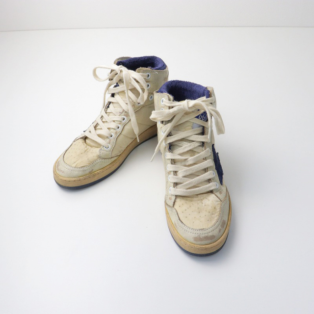 ゴールデングース スニーカー ハイカット ヒョウ柄 37 23.5cm 茶  