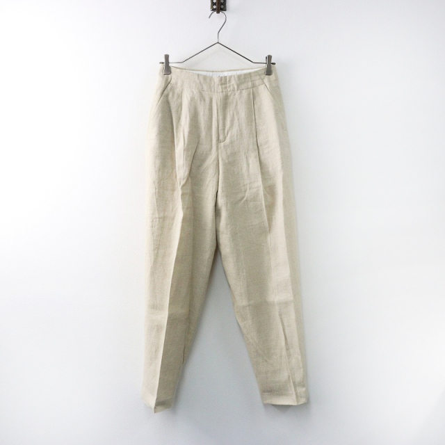 6(ROKU) リネンタックパンツ　TUCK PANTS  38 6(ROKU)TUCK PANTS リネンパンツ