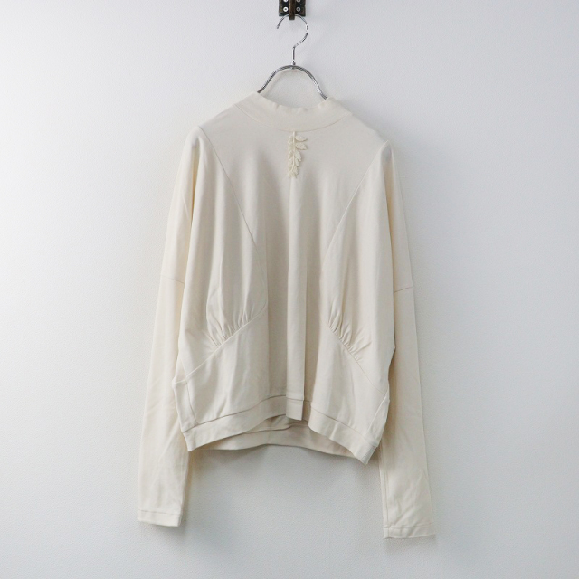 新品未使用】ミナペルホネンcache-cache ギャザースリーブカットソー mina perhonen cache-cache ギャザースリーブカットソー - ミナ