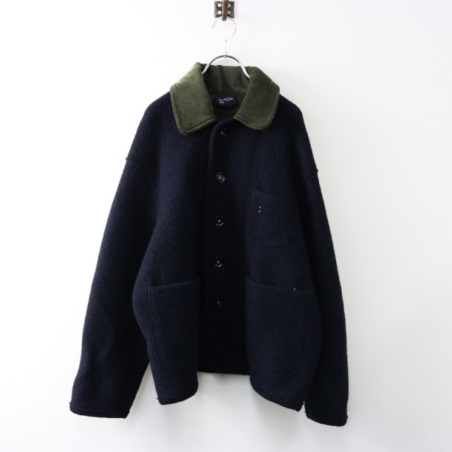 美品 45R 馬革 レザージャケット HOUSE L インディゴ ネイビー（TRESOR 