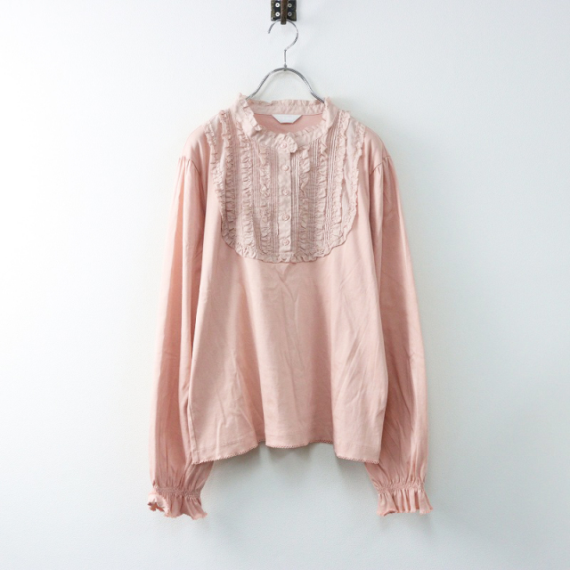 ピンクハウス♡コットンレースとピコフリル♡綿ローンのブラウス  