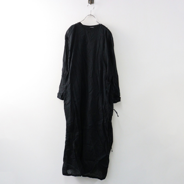 【 nui mond 】ヌイモンド / ラップワンピース 黒 nui-mondラップワンピースBLACK