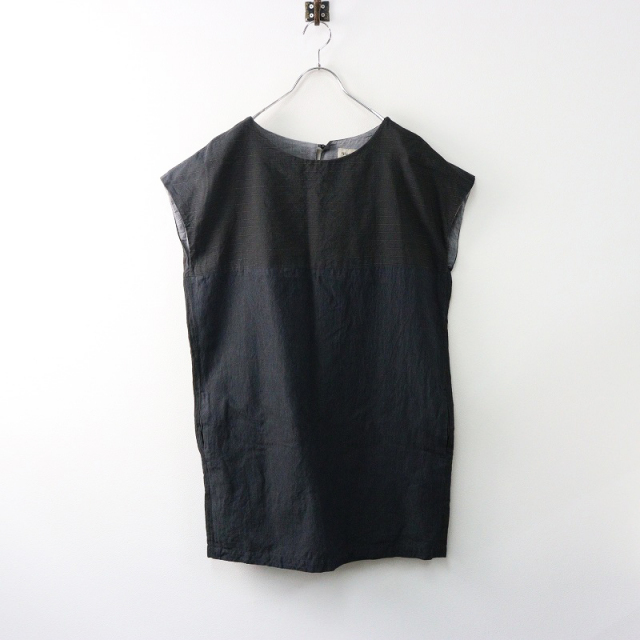 ヴラスブラム Vlas Blomme リネンシルクニットプルオーバー F/ブラック ボートネック セーター トップス【2400013934879】 ヴラスブラム Vlas Blomme リネンシルクニットプルオーバー F