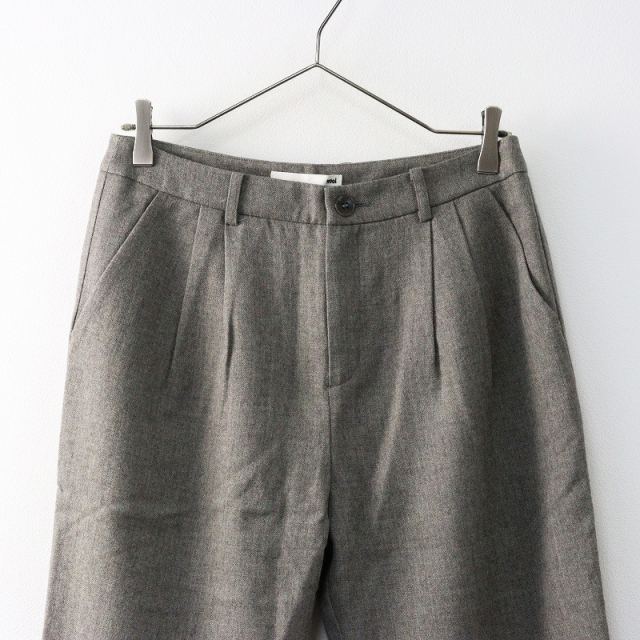 2022AW エヴァムエヴァ evam eva ウール100% タックパンツ 1
