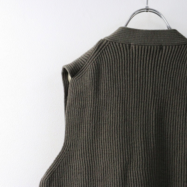 定価25300円 2024AW エヴァムエヴァ evam eva wool aze vest