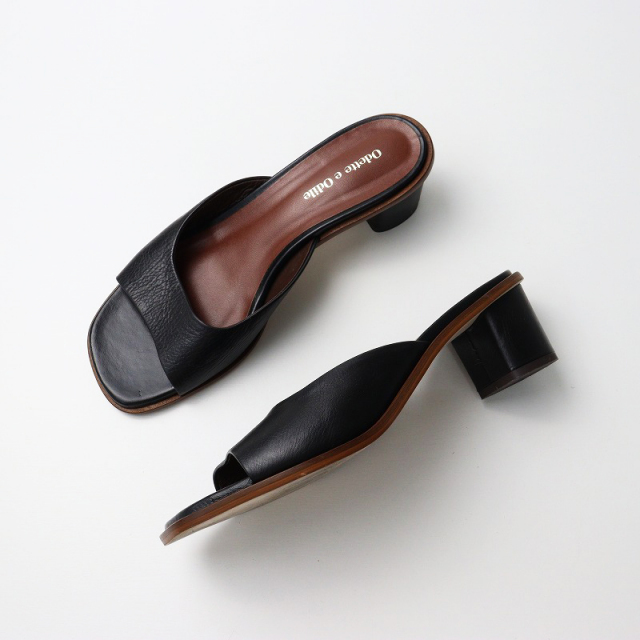 ODETTE E ODILE オデットエオディール ミュール 黒 22.5 新品 ODETTE E ODILE オデットエオディール ミュール 黒 22.5 新品
