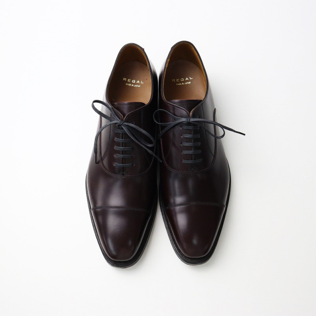 リーガル REGAL ストレートチップ ビジネスシューズ 26.5B/ブラウン  
