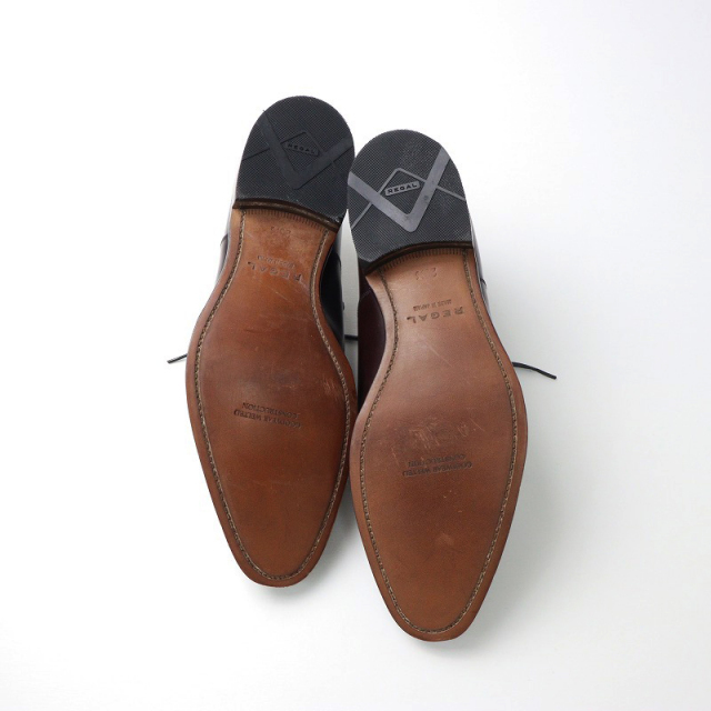 リーガル REGAL ストレートチップ ビジネスシューズ 26.5B/ブラウン  