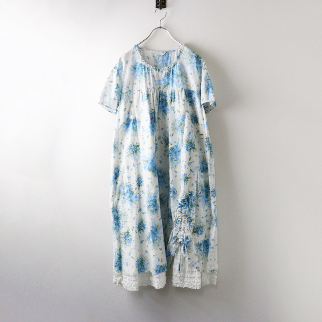 ピンクハウス 花柄 ミディ丈 ワンピース まんまるコスモス