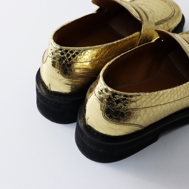 2020年モデル MARNI マルニ パイソン型押し レザー メタリック 