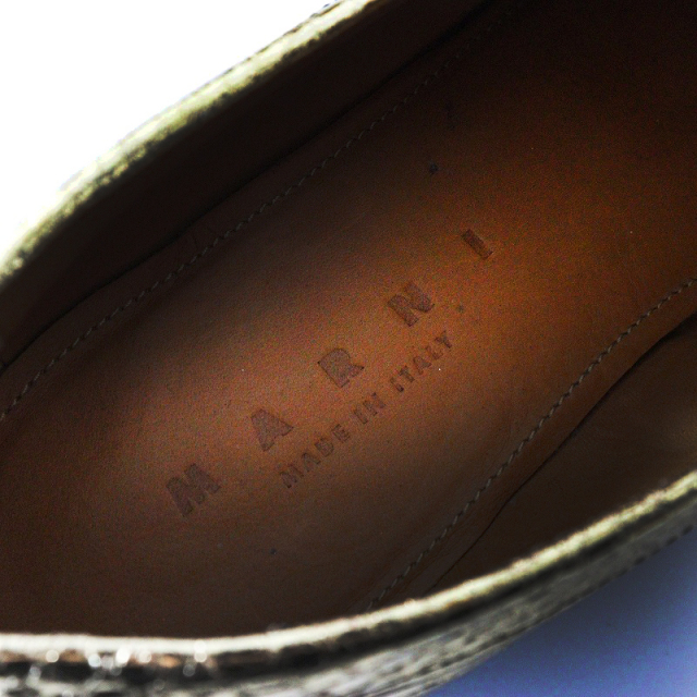 2020年モデル MARNI マルニ パイソン型押し レザー メタリック 