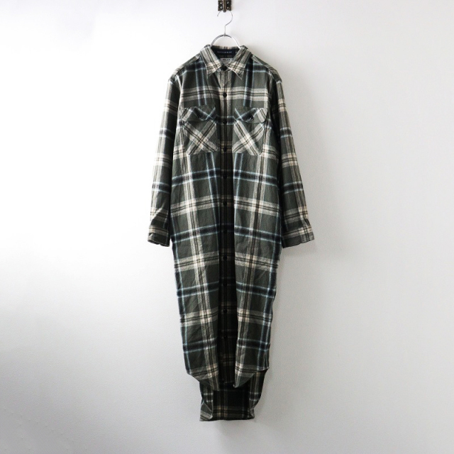 MADISONBLUE HAMPTON ウール チェック シャツワンピース 00