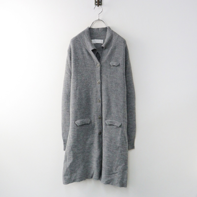 定番 evam eva プレスウールフーデッドコート グレージュ サイズM  