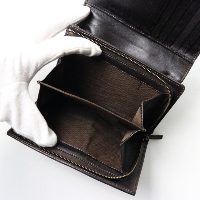 フェンディ FENDI ズッカ柄 二つ折り財布/ブラウン系 ウォレット 