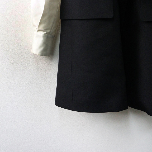 sacai サカイ ブラウス シャツ ジャケット ドッキング スプリングコート 極美品✨sacai サカイ 21AW ドッキング ポプリン シャツ