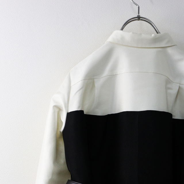 sacai サカイ ブラウス シャツ ジャケット ドッキング スプリングコート sacai(サカイ) 切替シャツジャケット 25-07880 カーキ×ブラック