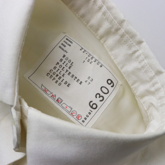 2022AW コレクション サカイ sacai ジャケットドッキング