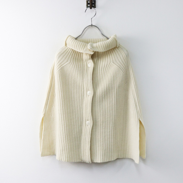 SLOBE IENA ボタン付き ファインウールスヌード アイボリー