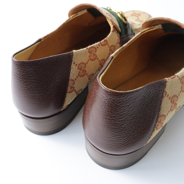 新品 メンズ グッチ GUCCI シェリーライン GGキャンバス ホースビット