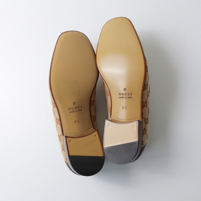 グッチGUCCIローファー　シェリーライン　ホースビット GUCCI 新品 メンズ グッチ シェリーライン GGキャンバス ホース