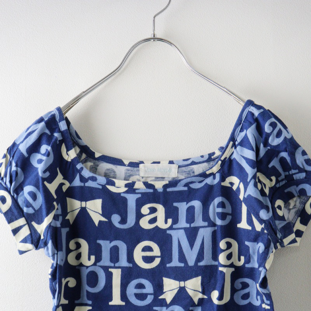 ジェーンマープル Jane Marple 刺繍レースフリルTシャツ M