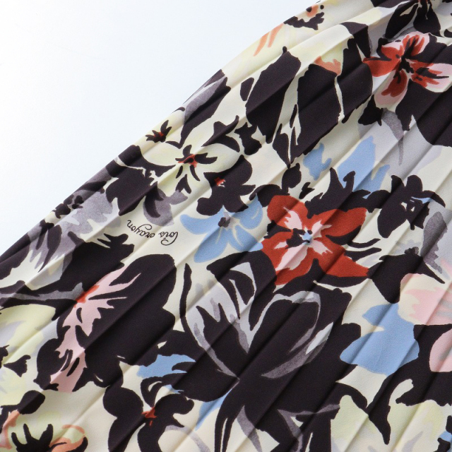 2021SS ロイスクレヨン Lois CRAYON フラワープリント プリーツ  