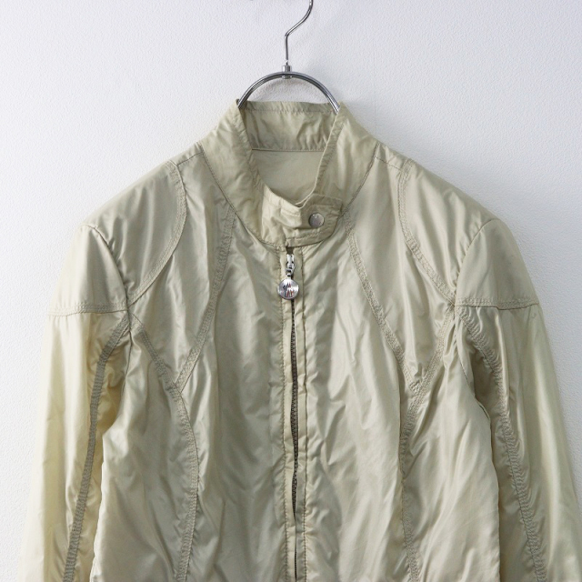 モンクレール MONCLER ジップアップナイロンジャケット 0 /ベージュ ブルゾン アウター【2400014365252】 モンクレール MONCLER ジップアップナイロンジャケット 0 /ベージュ