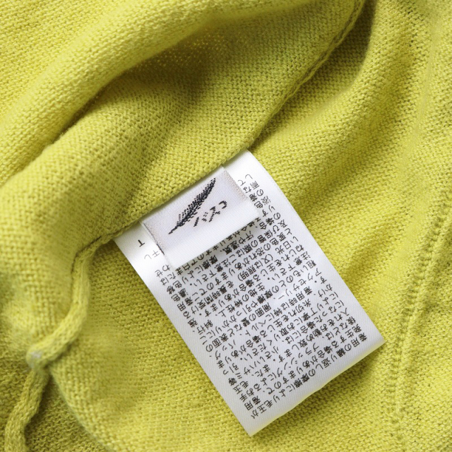 バスコ BASCO リネンコットン 薄手ニット バックギャザー 前開き