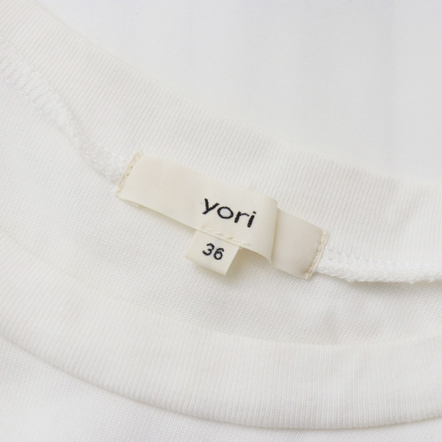 yori 半袖 Tシャツ 36 ホワイト yori ヨリ 半袖 Tシャツ カットソー 36 ホワイト