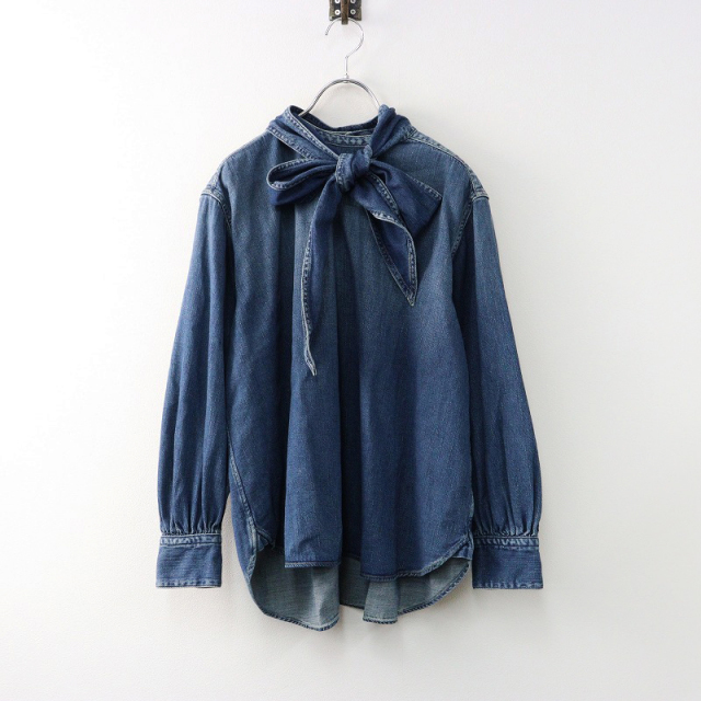 45R ゴマデニムのブラウス　インディゴ　3-L 45R ゴマデニムのブラウス インディゴ 3-L 45R ゴマデニムの