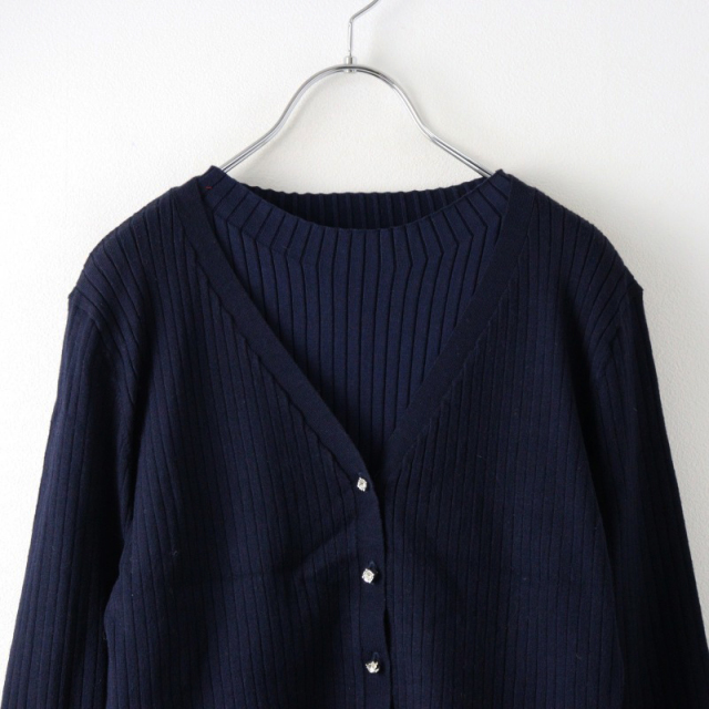 JUSGLITTY - 新品✨ジャスグリッティ　ボトルネックアンサンブルニット ジャスグリッティー JUSGLITTY Newボトルネックアンサンブル