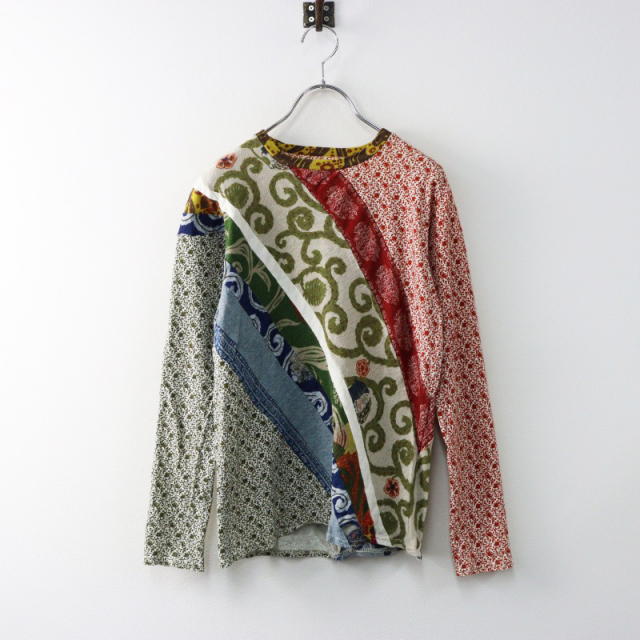 キャピタル kapital 長袖 XL ヒッピーロンT 刺子パッチワーク