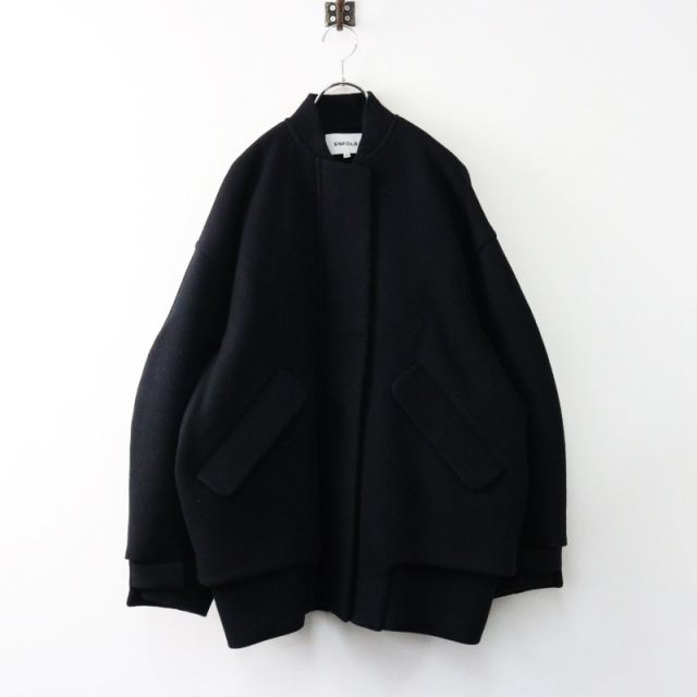 定価7.1万 2024AW エンフォルド ENFOLD STADIUM-JUMPER 38/ブラック