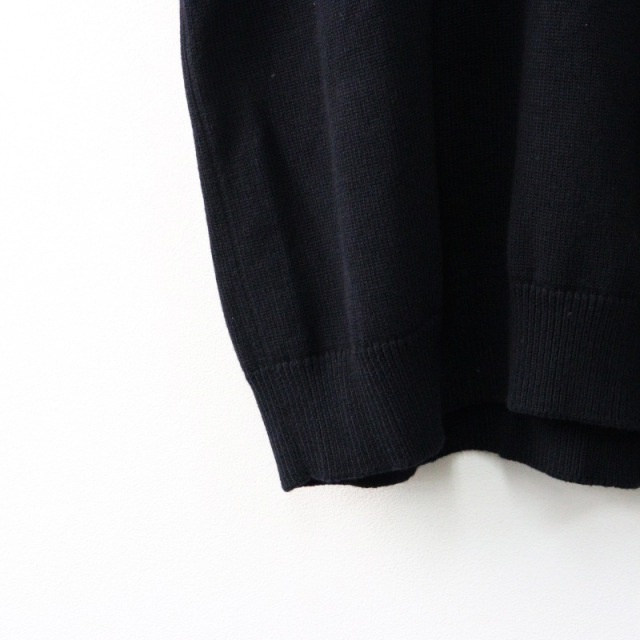2024SS アパルトモン L'Appartement COTTON WOOL KNIT VEST コットンウールニットベスト Vネック ブラック【2400014411768】 2024SS アパルトモン L'Appartement COTTON WOOL KNIT VEST