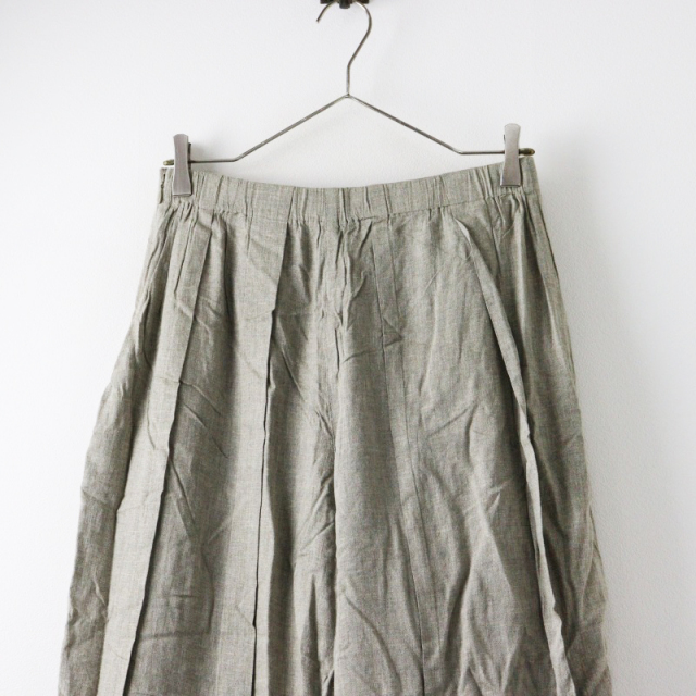まっきーセンソユニコ　芽風　ワイドパンツ　38 センソユニコ 芽風 メフウ Sensounico リネン混タックワイドパンツ 38
