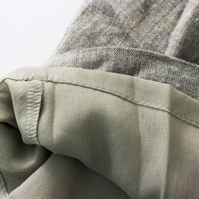 センソユニコ 芽風 メフウ Sensounico リネン混タックワイドパンツ 38